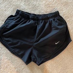 Black Nike running shorts